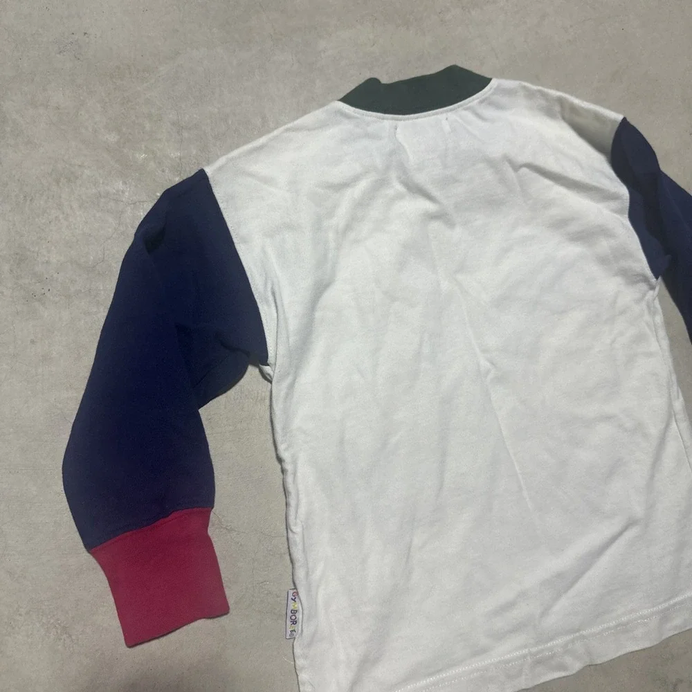 Vintage Gymboree Team Player Touch Down Long Sleeve Shirt SZ Medium Rainbow Tag